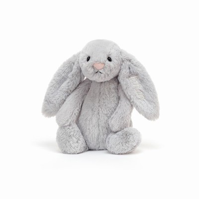 Jellycat Bashful Silver Bunny Medium New Zealand | XKPVR8302